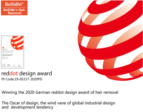 The Elegtime IPL Hair Removal Handset previously won the Red Dot Design Award.